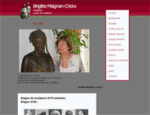 Tablet Screenshot of brigittemaignan.com